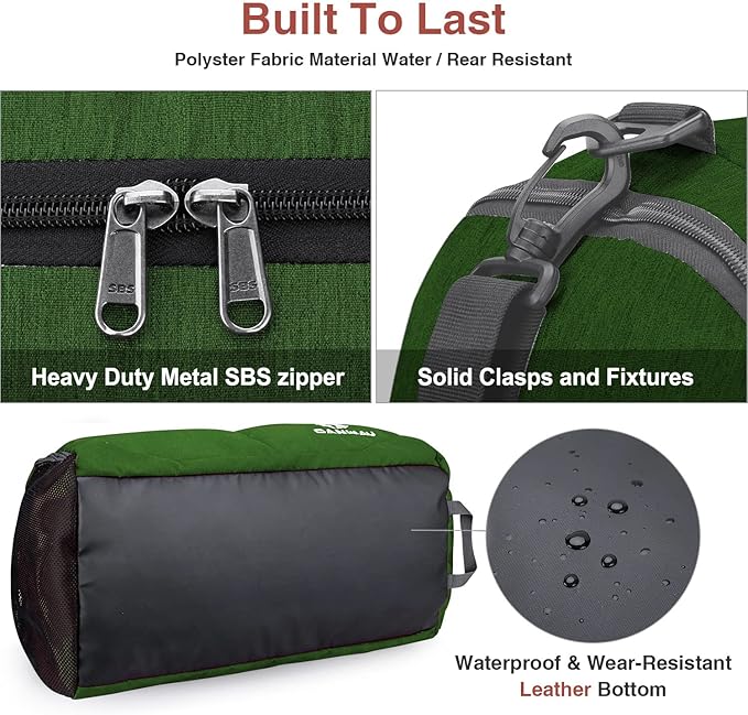 Canway Sports Gym Bag, Travel Duffel bag with Wet Pocket & Shoes Compartment for men women, 45L/40L, Lightweight