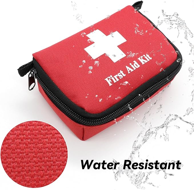 Faylapa 12Pcs Mini Empty First Aid Bag, 5.5x3.5x1.5 inches Travel Pouch Bag for Travel, Car, Home, Office, Camping, Outdoor (Bag Only)