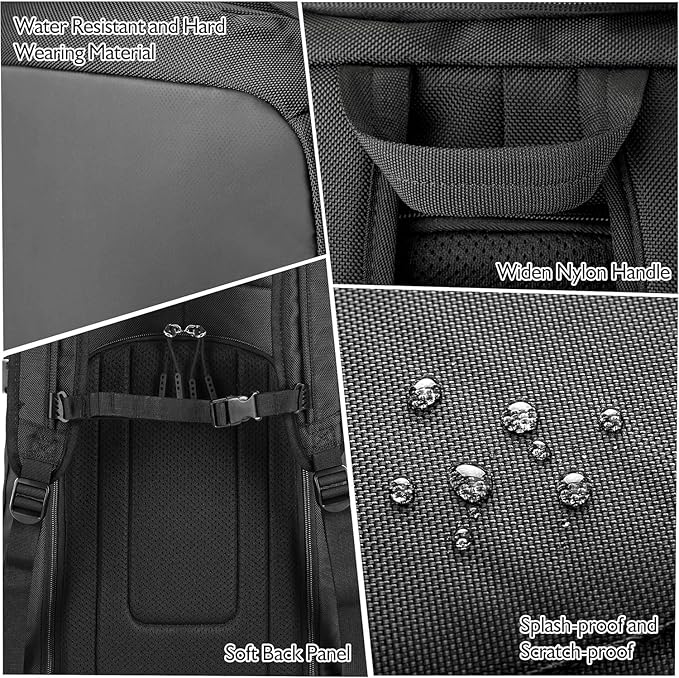 Unigear Ski Boot Bag, 70L Ski Boot Travel Backpack for Ski Helmet, Goggles, Gloves, Skis, Snowboard & Accessories(Black)