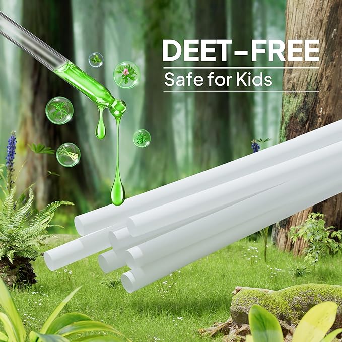 Mosquito Repellent Bracelet Refill Oil Sticks (15 Pack) | Plant-Based Essential Oils | Long-Lasting Protection | 15 Repellent Refills (30 Sticks Total)