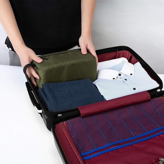 Vorspack Travel Toiletry Bag for Men - Hanging Toiletries Bag Water Resistant Dopp Kit Travel Bag for Toiletries Accessories