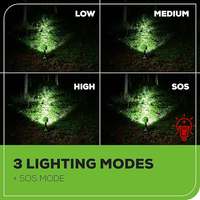 Greenworks 24V LED Spot Light Kit with 2Ah Battery and Charger
