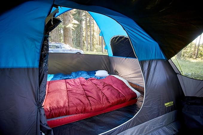 Coleman Carlsbad Dark Room Tent with Screened Porch, 4/6 Person Tent Blocks 90% of Sunlight to Keep Inside Cool, Weatherproof Shelter with Easy Setup, Made of PFAS-Free Materials