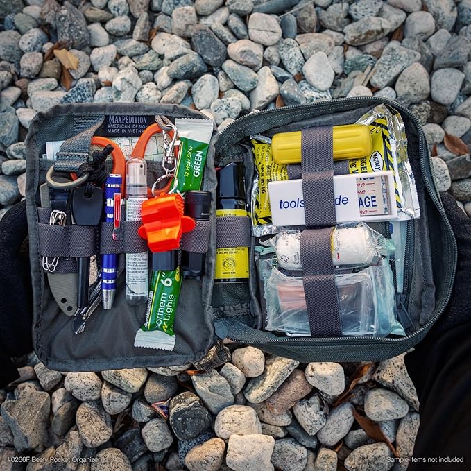 MAXPEDITION Beefy Pocket Organizer, Compact, MOLLE-Compatible, 1000D Nylon Tactical Pouch, Everyday Carry Tool and Gear Storage for Outdoor, Tactical, Survival, 0266