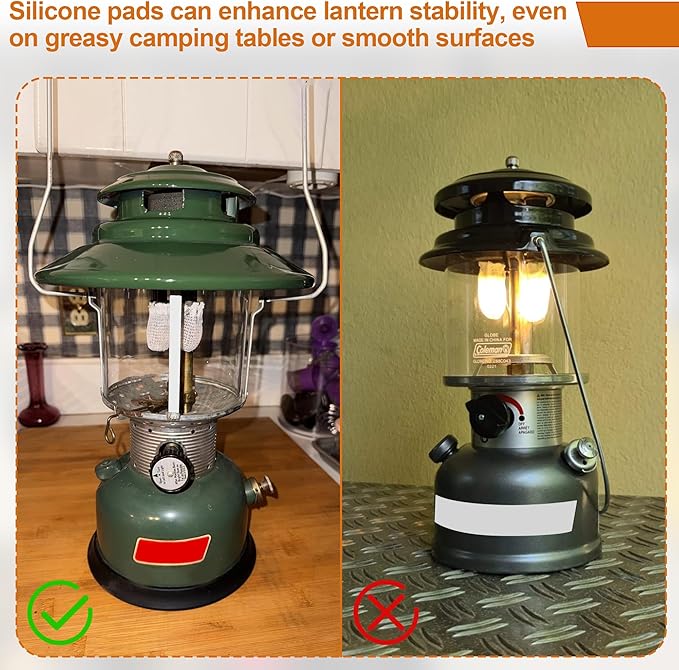 SUNJIKA Camping Kerosene Lamp Silicone Tank Base Protector for Coleman Lanterns, Scratch-Resistant, Enhanced Stability Camping Lantern Part,Suitable for Coleman Lanterns 220.228.236.237.252,639