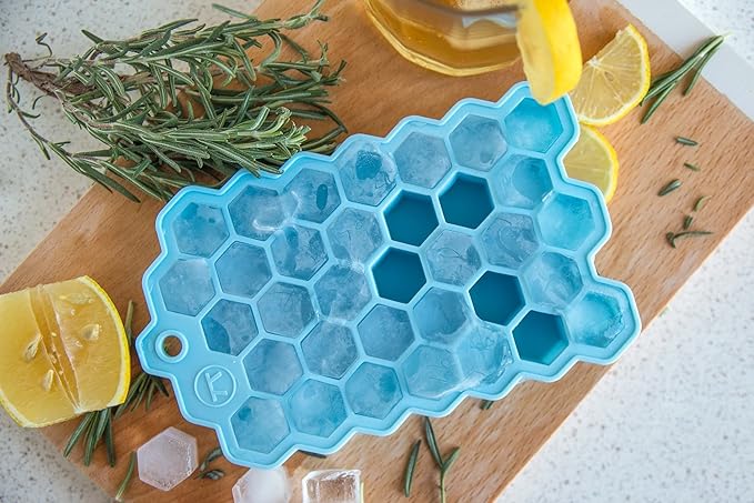 Outset Hex Ice Cube Mold, Silicone, Small