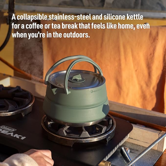 Sea to Summit Detour Stainless Steel 1.6 Liter Collapsible Camp Kettle
