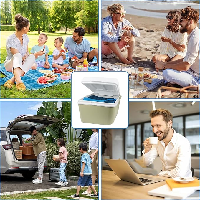 Reusable Ice Pack for Lunch Box and Cooler Bag, Reusable and Long-Lasting Cold Packs Flexible Slim Ice Packs, Freezer Packs for Shipping Food, Cooling Packs for Mailing, Lightweight & Space Saving