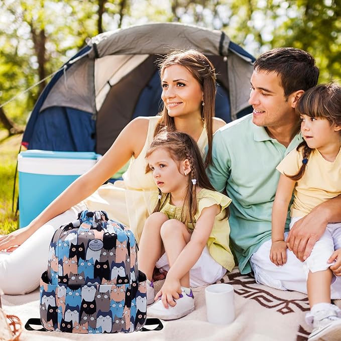 HUA ANGEL Floral Print Drawstring Bag - Lightweight Waterproof Cinch Sackpack with Side Pocket for Men & Women Travel Gym Bag