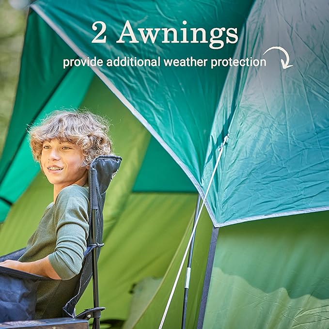 Coleman Sundome Camping Tent with Rainfly, 2/3/4/6 Person Tent Sets Up in 10 Mins, Weatherproof Shelter for Camping, Festivals, Backyard, Sleepovers, & More