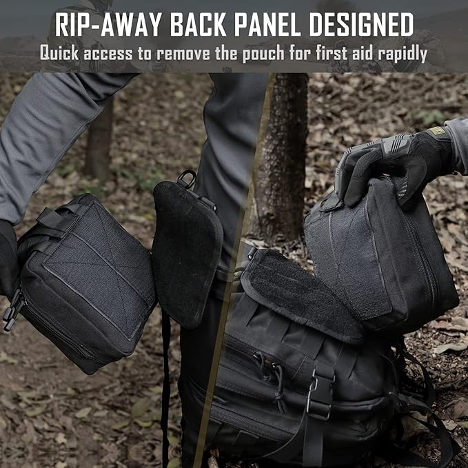 First Aid Bag Empty Medical Ifak Pouch Molle EMT Pouches Rip-Away Tactical Military Trauma Emergency Medic Bag