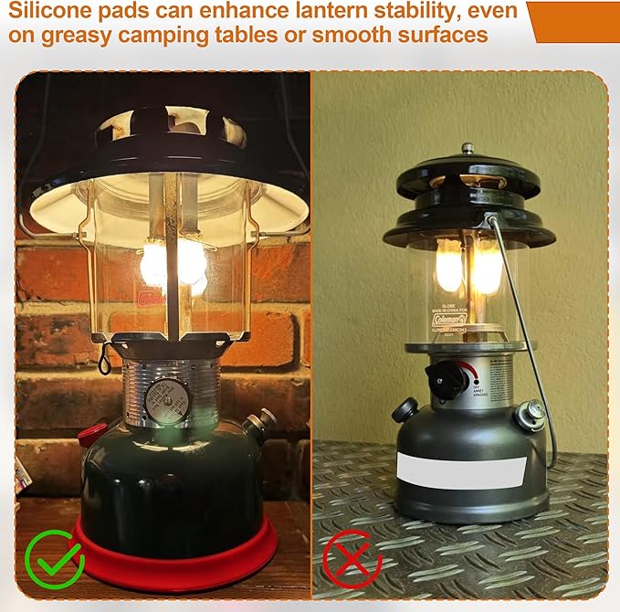 Camping Kerosene Lamp Silicone Tank Base Protector Gasket for Coleman Lanterns, Scratch-Resistant, Enhanced Stability Camping Lantern Part,Suitable for Coleman Lanterns 200.242.335.321.502,533
