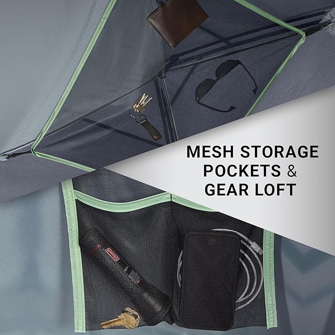 Coleman Skydome Tent with 5 Minute Setup, 2/4/6/8-Person Weatherproof Tent with Rainfly & Carry Bag, 20% More Headroom Than Traditional Canopies
