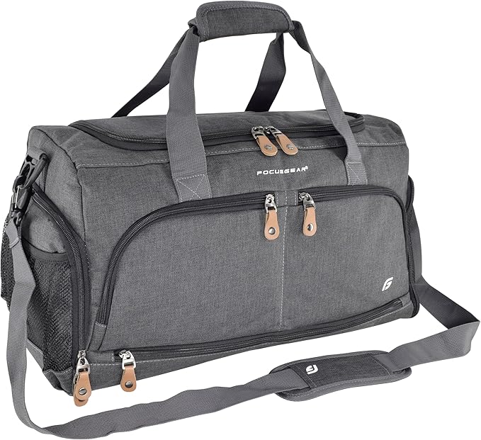 Ultimate Gym Bag 2.0: The Durable Crowdsource Designed Duffel Bag with 10 Optimal Compartments Including Water Resistant Pouch