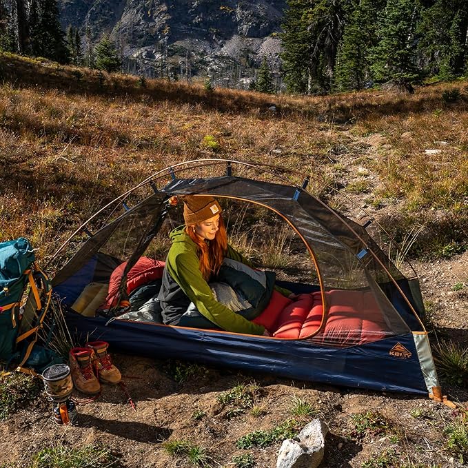 Kelty Late Start Backpacking Tent – Lightweight Two Man Camping Tent Shelter with Quickcorners, Aluminum Poles, Waterproof Poly Fly, Updated for 2024
