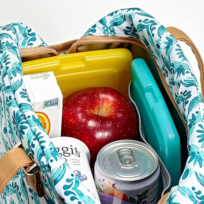 Cool Coolers By Fit & Fresh 4 Pack Slim Ice Packs, Quick Freeze Space Saving Reusable Ice Packs for Lunch Boxes or Coolers, Multi Colored, Single Pack