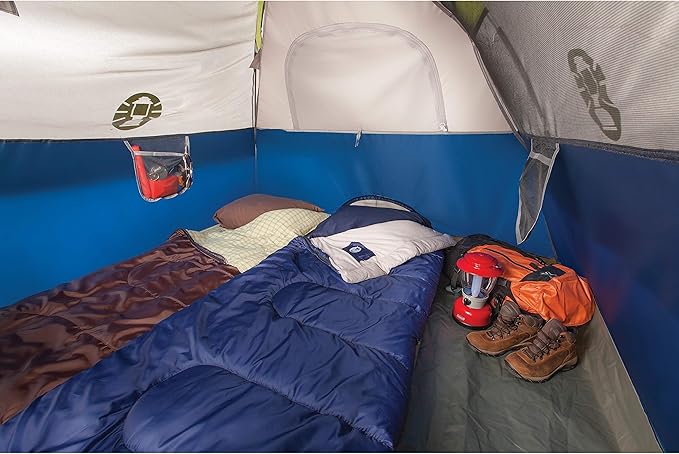 Coleman Sundome Camping Tent with Rainfly, 2/3/4/6 Person Tent Sets Up in 10 Mins, Weatherproof Shelter for Camping, Festivals, Backyard, Sleepovers, & More