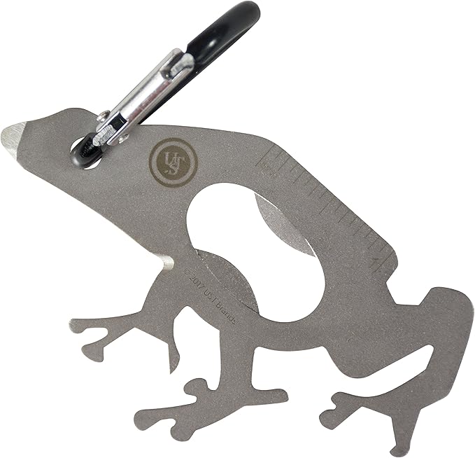 UST Tool-a-Long Multi-Tool Carabiners with Durable, Compact Stainless Steel Construction for Hiking, Kayaking, Camping, Travel and Outdoor Survival