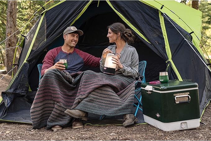 Coleman Carlsbad Dark Room Tent with Screened Porch, 4/6 Person Tent Blocks 90% of Sunlight to Keep Inside Cool, Weatherproof Shelter with Easy Setup, Made of PFAS-Free Materials