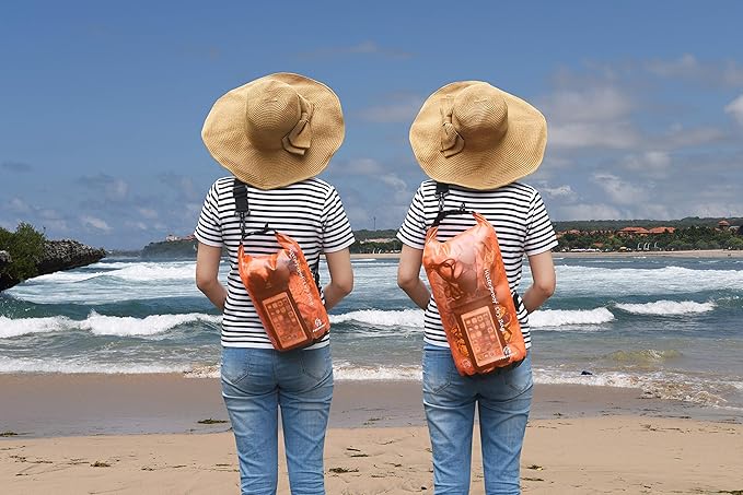 Waterproof Dry Bag - Lightweight Dry Sack with Seals and Waterproof Case - Float on Water - Keeps Gear Dry for Kayaking, Beach, Rafting, Boating, Hiking, Camping and Fishing