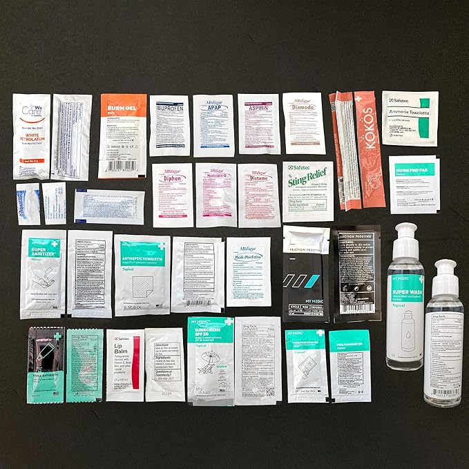 MY MEDIC MyFAK PRO Ifak First Aid Kit - 140 Life Saving Trauma and Medical Items - HSA FSA Eligible Survival Kit for Camping or Your Car - RED