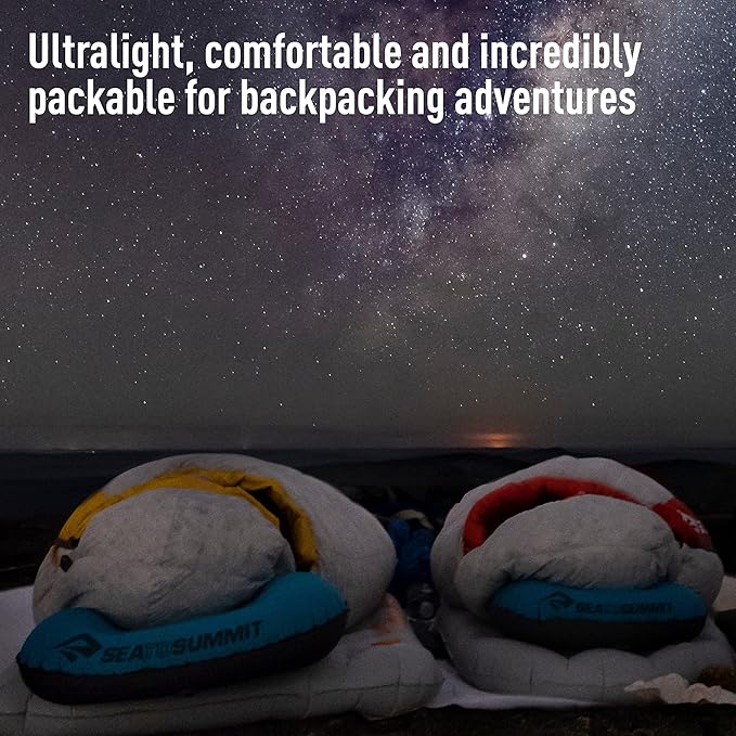 Sea to Summit Aeros Ultralight Inflatable Camping and Travel Pillow, Deluxe (22 x 14), Grey