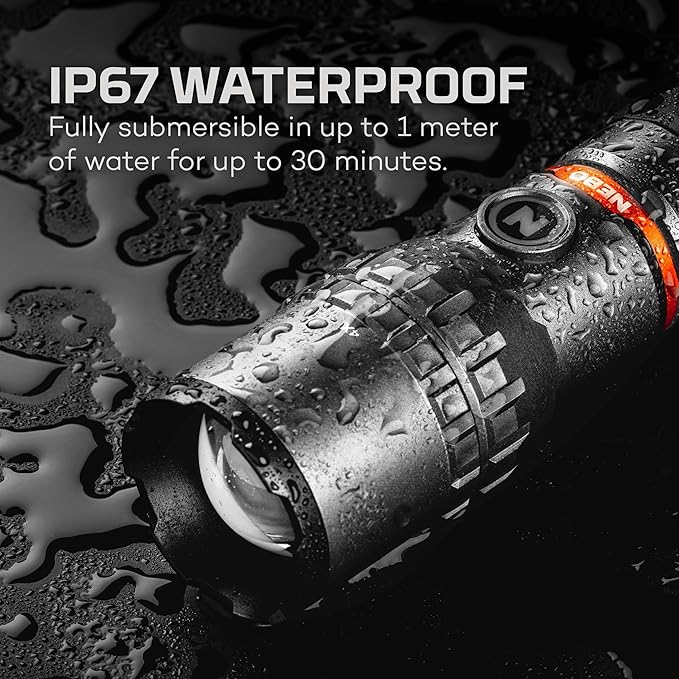 NEBO Slyde King Flashlight, Rechargeable LED Flashlight and Work Light, Bright, Durable, Everday Carry & Camping Flashlight with 4 Light Modes, C.O.B. Work Light and Magnetic Base