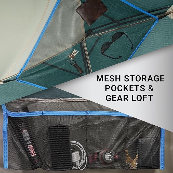 Coleman Skydome Tent with 5 Minute Setup, 2/4/6/8 Person Weatherproof Tent with Rainfly & Carry Bag, 20% More Headroom than Traditional Canopies