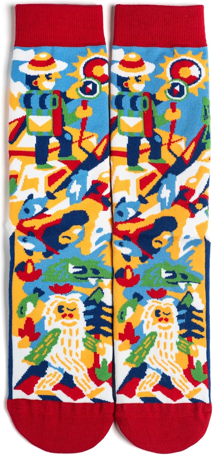 Lavley Hike More Worry Less Socks - Funny Outdoor Lover Gift for Men and Women