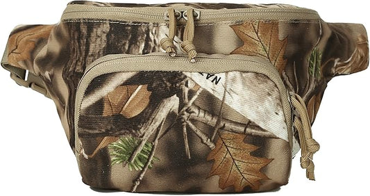 AUSCAMOTEK Hunting Camouflage Fanny Pack for Men - Waterproof Waist Bag for Hunters - Woodland Camo