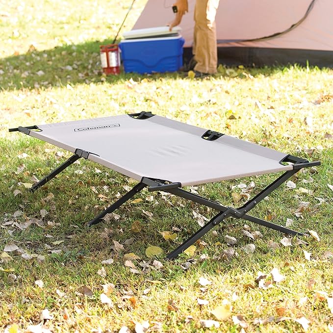 Coleman Trailhead II Camping Cot Easy-to-Assemble Folding Cot Supports Campers up to 6ft 2in or 300lbs Great for Camping Lounging & Elevated Sleeping