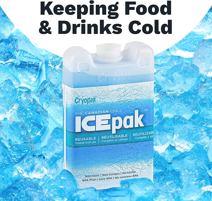 Cryopak Hard Shell Reusable Ice Pack, 3x5 (Pack of 4)