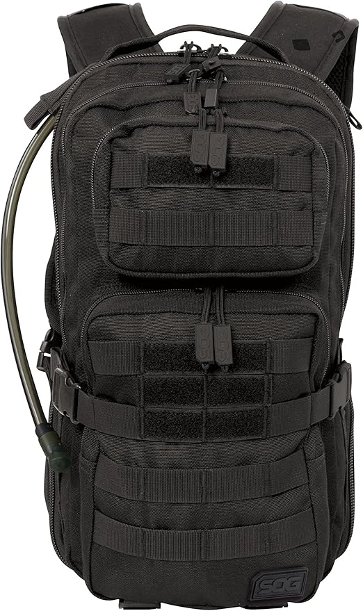SOG Opcon Hydration Day Pack with 2-Liter Reservoir, 18.2-Liter Storage,Black