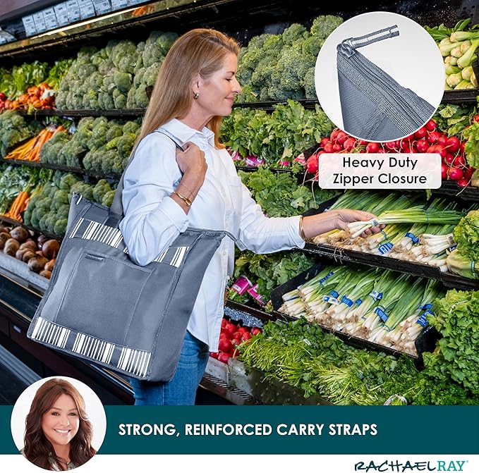 Rachael Ray Chillout Soft Sided Cooler Bag - Insulated, Leak Proof, Portable for Travel