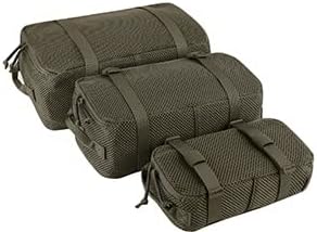 PETAC GEAR 3 PCS Tactical Modular Packing Cubes, Large Capacity Mesh Storage Bag,Outdoor Travel Organize Storage Pouches Bags.