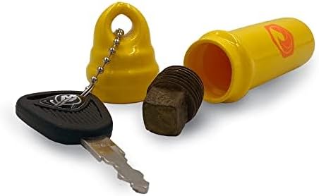 Floating Keychain (2 pack) with Waterproof Safety Container Boat Key Float - Pontoon, Fishing Accessories key holder