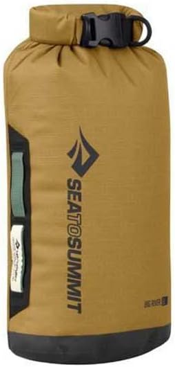 Sea to Summit Big River Dry Bag, Heavy-Duty Dry Storage, 8 Liter, Gold Brown