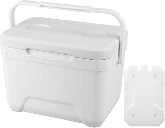 Small Cooler for Camping, Portable Leakproof Outdoor Cooler Box, 3/5/6/8 Quart Hard Ice Retention Insulated Lunch Box for Camping Fishing Beach Picnics Grill