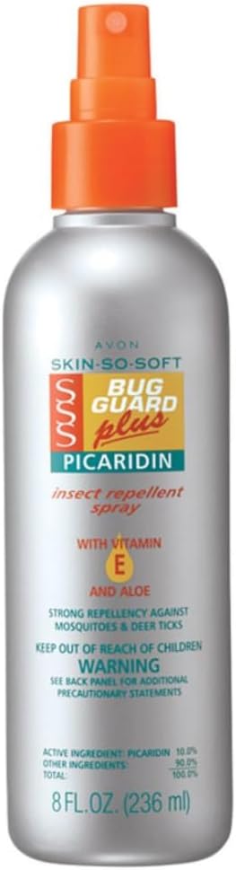 Avon Skin So Soft Bug Guard Plus Picaridin Insect Repellent Spray - Gentle on Skin Mosquito Repellent - DEET-Free Mosquito & Tick Repellent for Humans - 8 fl. oz. Bug Spray