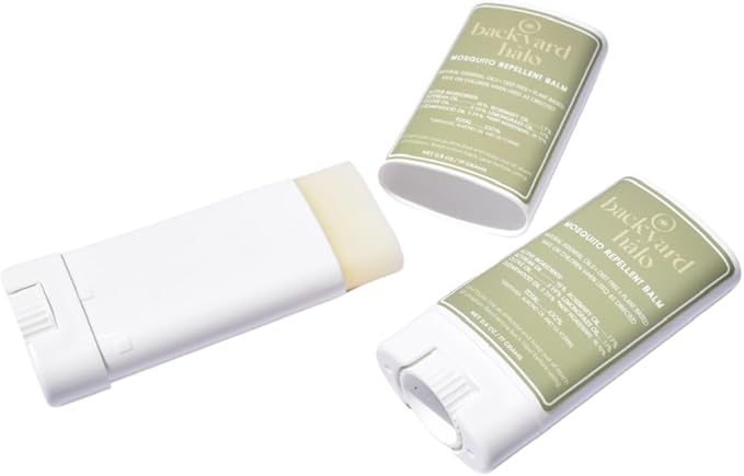 Natural Mosquito and Insect Repellent Balm Stick | Travel-Pocket Size 0.6 oz Each | Plant Based | Deet Free | Alcohol Free | 2-Pack