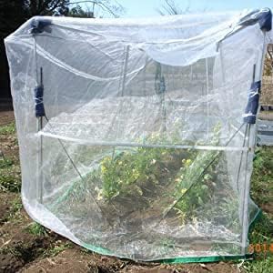Outdoor Camping Mosquito Net, Large Size White Mesh Insect Netting with Storage Bag for Camping, Picnic, Outdoor Trips (No-Opening 83"x79"x71")