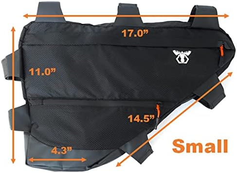 Touring Road Bike Full Frame Bag | Bicycle Bikepacking, Touring, Commuting Pack | Small (6.5L), Medium (12L), Large (14L)