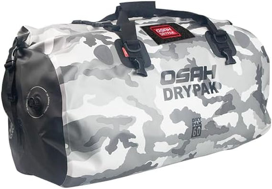 Motorcycle Dry Bag - Waterproof Motorcycle Duffle & Luggage Tail Bag Saddle Bags with Roll Top Closure, Large Storage Space，for Motorcycle Back Seat(Sky, 60L)