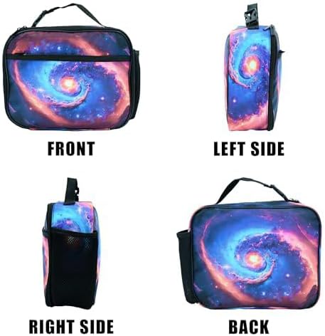 Space Lunch Bag Insulated Reusable Lunch Box Kids Girls Boys Cooler Thermal Tote Bag For Men Women School Work Picnic