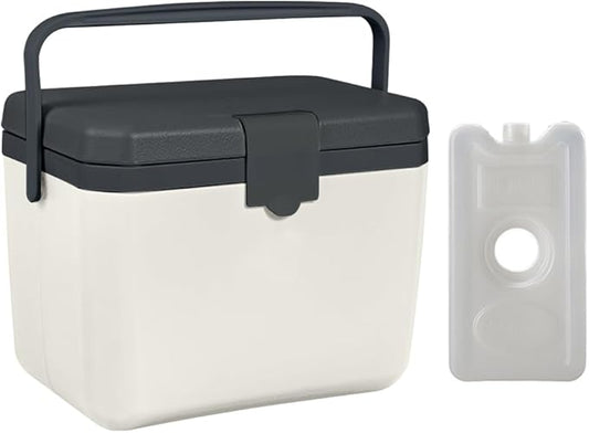Small Cooler for Camping, Portable Leakproof Outdoor Cooler Box, 3/5/6/8 Quart Hard Ice Retention Insulated Lunch Box for Camping Fishing Beach Picnics Grill