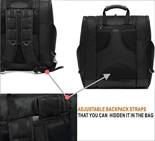 Ski/Snowboard Boot Bag/Skating Bag | Store Gear, Jacket, Helmet, Goggles, Gloves & Accessories | Travel with Waterproof Exterior & Bottom, Venting & Grommets for Snow Drainage