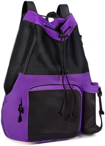 Lohol Large Mesh Drawstring Backpack with Shoe Bag, Durable Swimming String Sack with Handle for Sports Gym Yoga Beach Travel