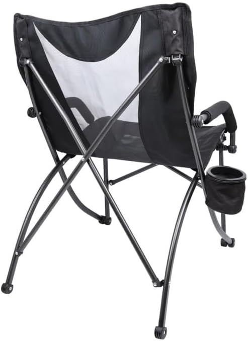 Cascade Mountain Tech Folding Camp Chair for Camping, Beach, Picnic, Barbqeues, Sporting Events with Carry Bag