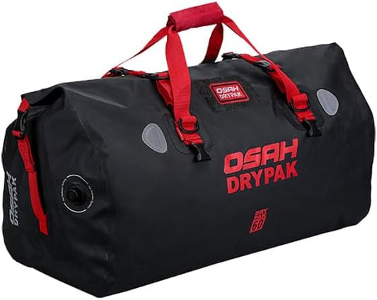 Motorcycle Dry Bag - Waterproof Motorcycle Duffle & Luggage Tail Bag Saddle Bags with Roll Top Closure, Large Storage Space，for Motorcycle Back Seat(SkyBlack, 60L)