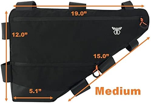 Touring Road Bike Full Frame Bag | Bicycle Bikepacking, Touring, Commuting Pack | Small (6.5L), Medium (12L), Large (14L)